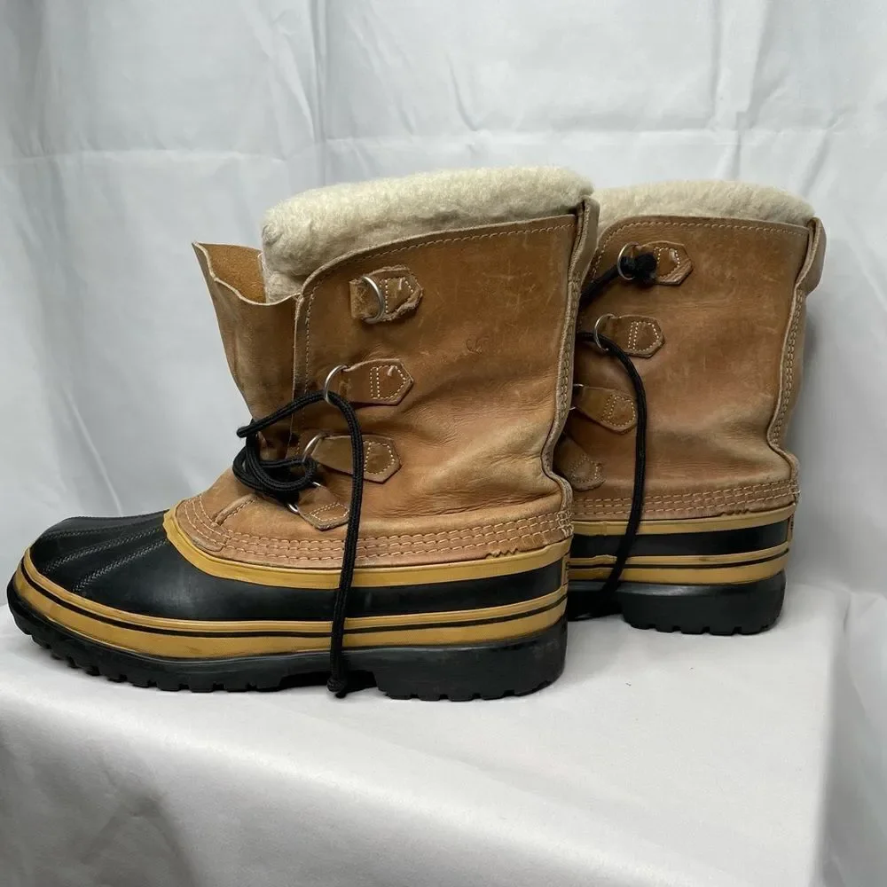 Sorel Caribou Leather‎ Kaufman Rubber Snow Boot - Men’s 9